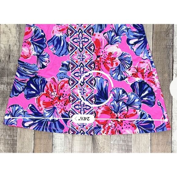 Lilly Pulitzer Ophelia‎ Plumeria Pink in Hollidaze Knit Swing Dress XS Colorful - Picture 6 of 11